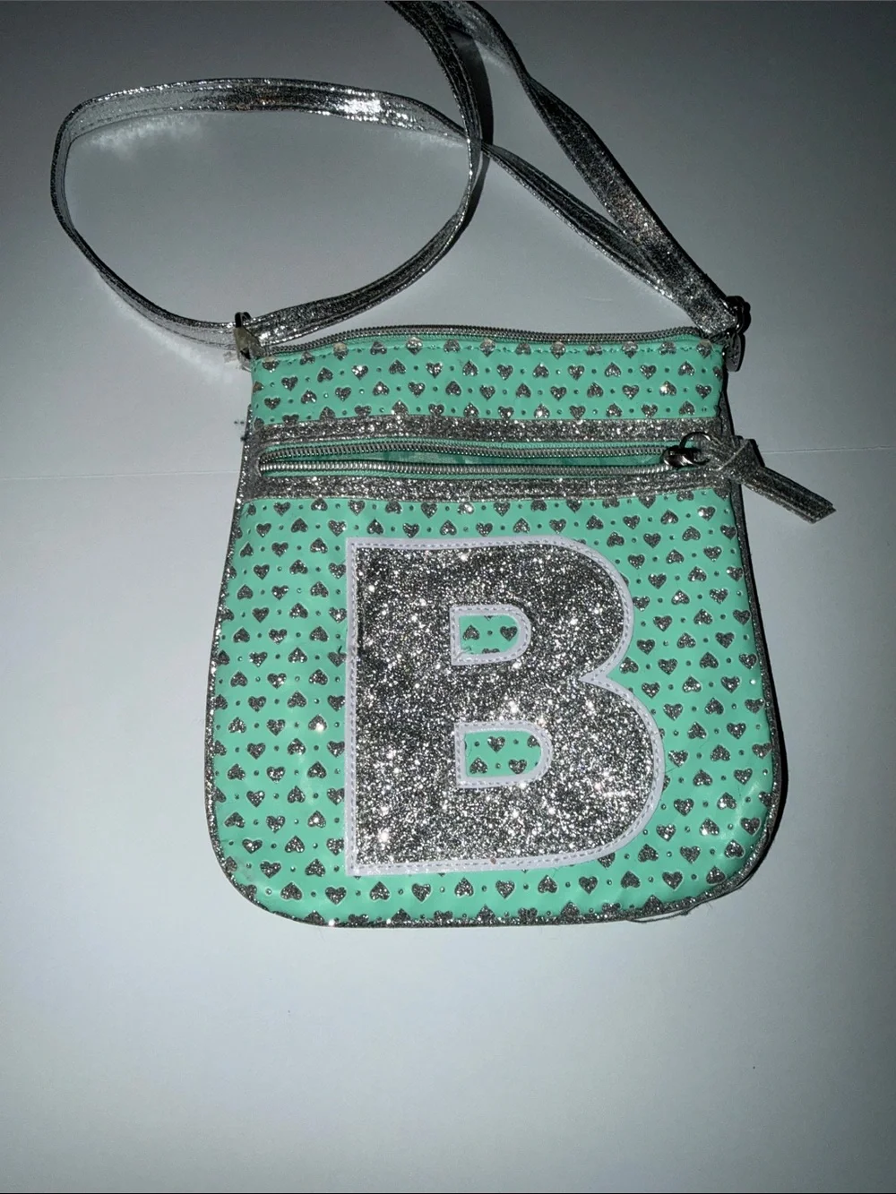 Justice initial “B” purse